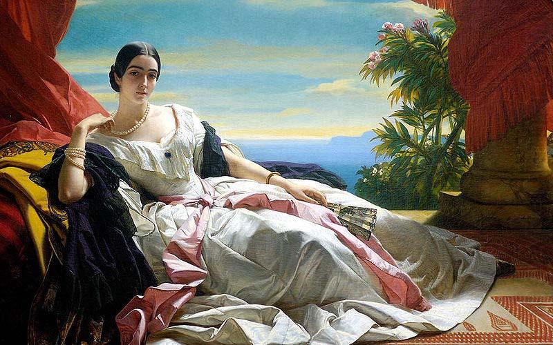 Franz Xaver Winterhalter Portrait of Leonilla, Princess of Sayn-Wittgenstein-Sayn china oil painting image